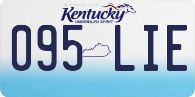 KY license plate 095LIE