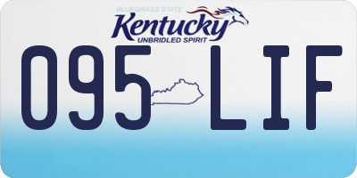 KY license plate 095LIF