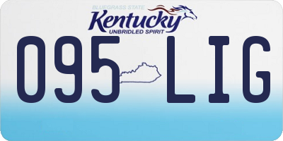 KY license plate 095LIG