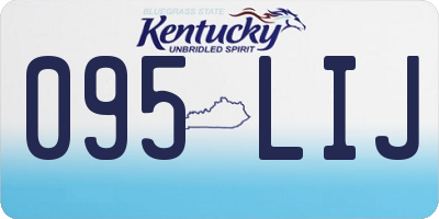 KY license plate 095LIJ