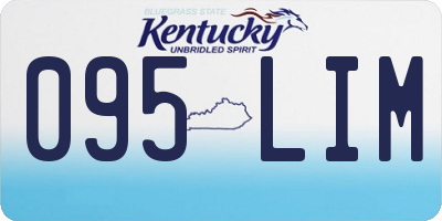 KY license plate 095LIM