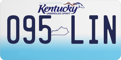 KY license plate 095LIN