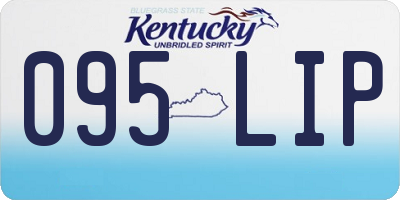 KY license plate 095LIP