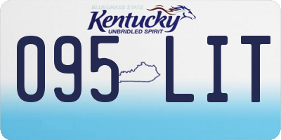 KY license plate 095LIT