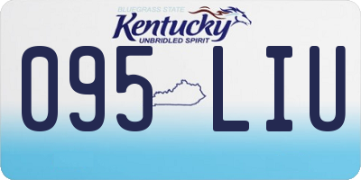 KY license plate 095LIU