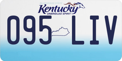 KY license plate 095LIV