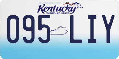 KY license plate 095LIY