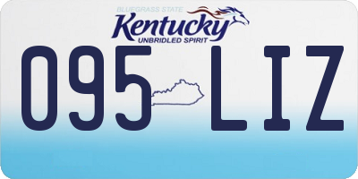 KY license plate 095LIZ