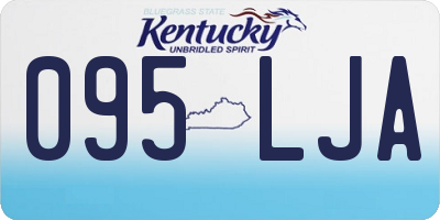 KY license plate 095LJA