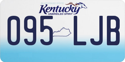 KY license plate 095LJB