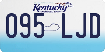 KY license plate 095LJD