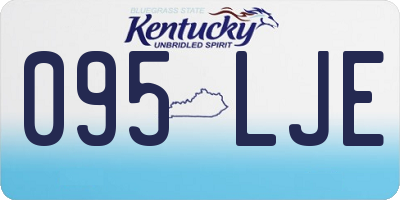 KY license plate 095LJE