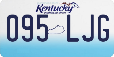 KY license plate 095LJG