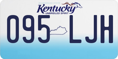 KY license plate 095LJH