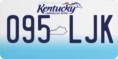 KY license plate 095LJK