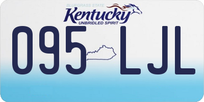 KY license plate 095LJL