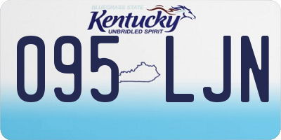 KY license plate 095LJN