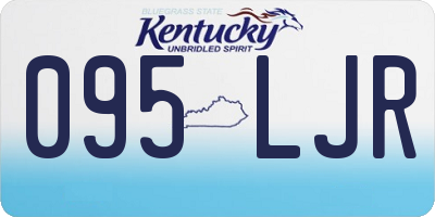 KY license plate 095LJR