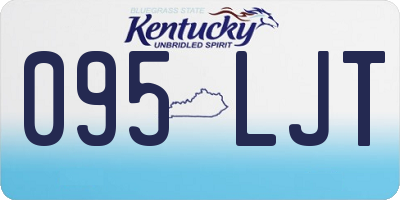 KY license plate 095LJT