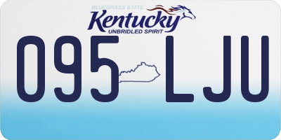 KY license plate 095LJU