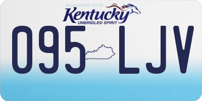 KY license plate 095LJV