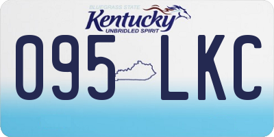KY license plate 095LKC