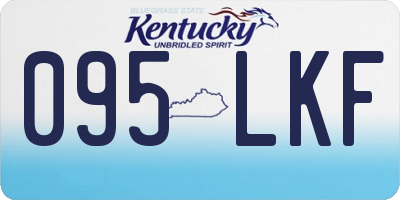 KY license plate 095LKF