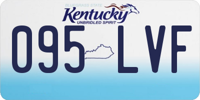 KY license plate 095LVF