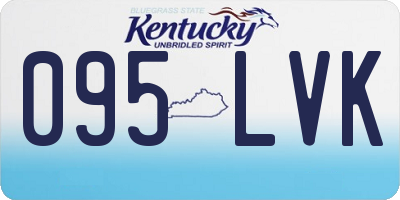 KY license plate 095LVK