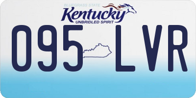 KY license plate 095LVR