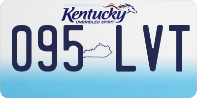 KY license plate 095LVT
