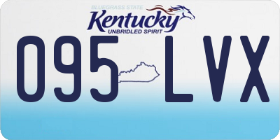 KY license plate 095LVX