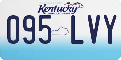 KY license plate 095LVY