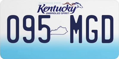 KY license plate 095MGD