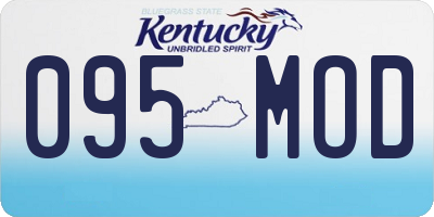 KY license plate 095MOD