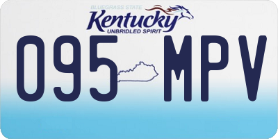 KY license plate 095MPV