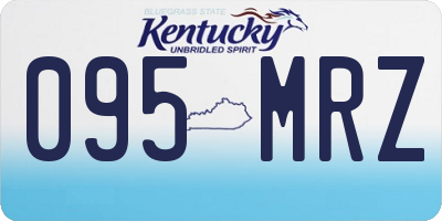 KY license plate 095MRZ