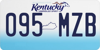 KY license plate 095MZB