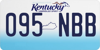 KY license plate 095NBB
