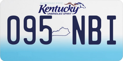KY license plate 095NBI