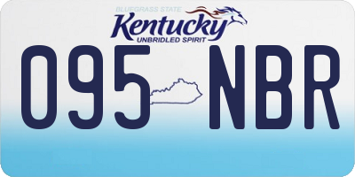 KY license plate 095NBR