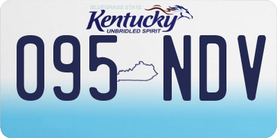 KY license plate 095NDV