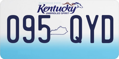 KY license plate 095QYD