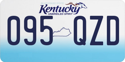 KY license plate 095QZD