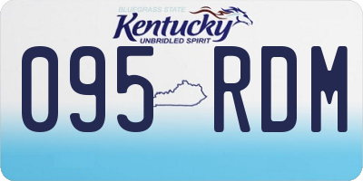 KY license plate 095RDM