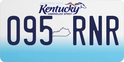 KY license plate 095RNR