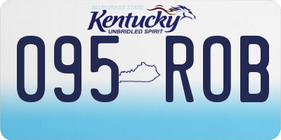 KY license plate 095ROB
