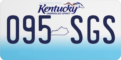 KY license plate 095SGS