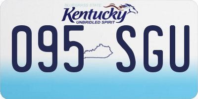 KY license plate 095SGU