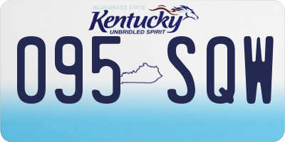 KY license plate 095SQW